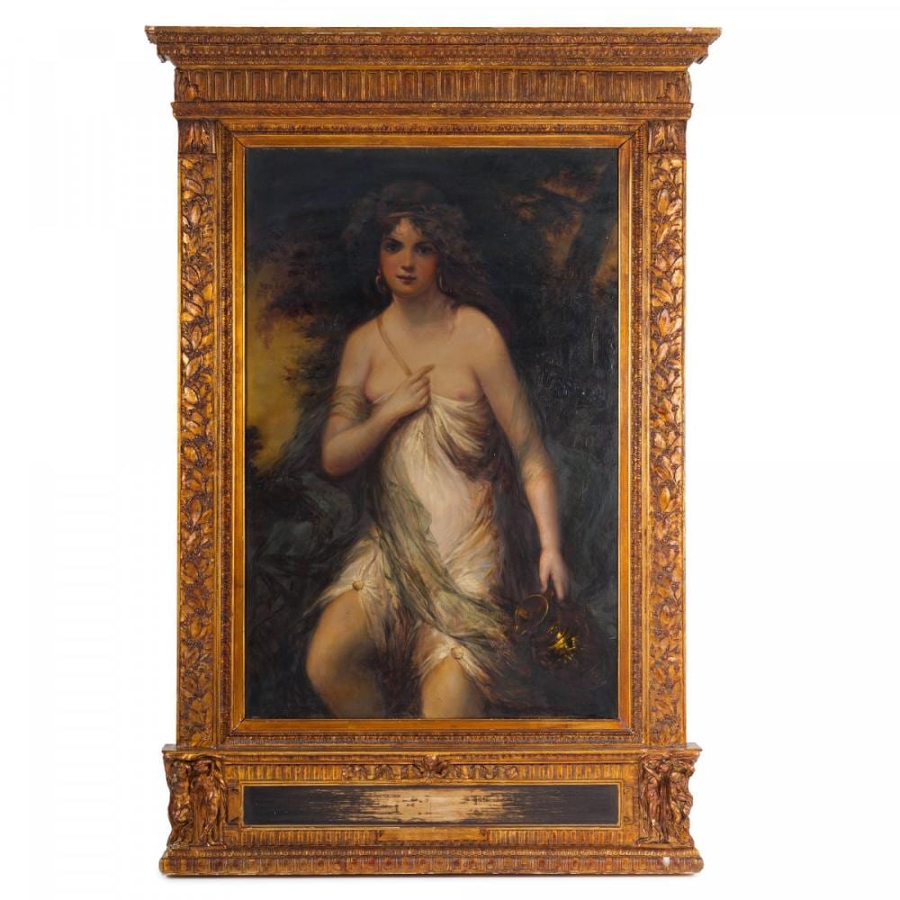 Karl Lotz comparable auction result: k roly lotz 1833 bad homburg vor der h he 1904 budapest attributed untitled kornelia daughter of the painter around 1900