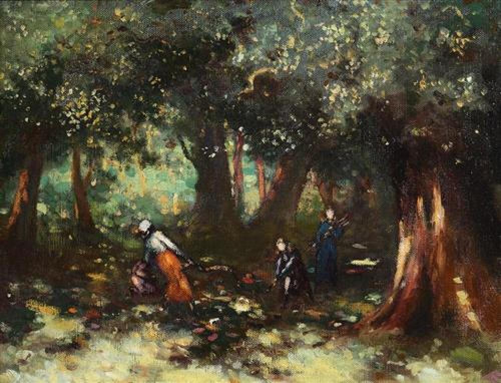 George William Russell comparable auction result: george william russell ae 1867 1935 children in the woods