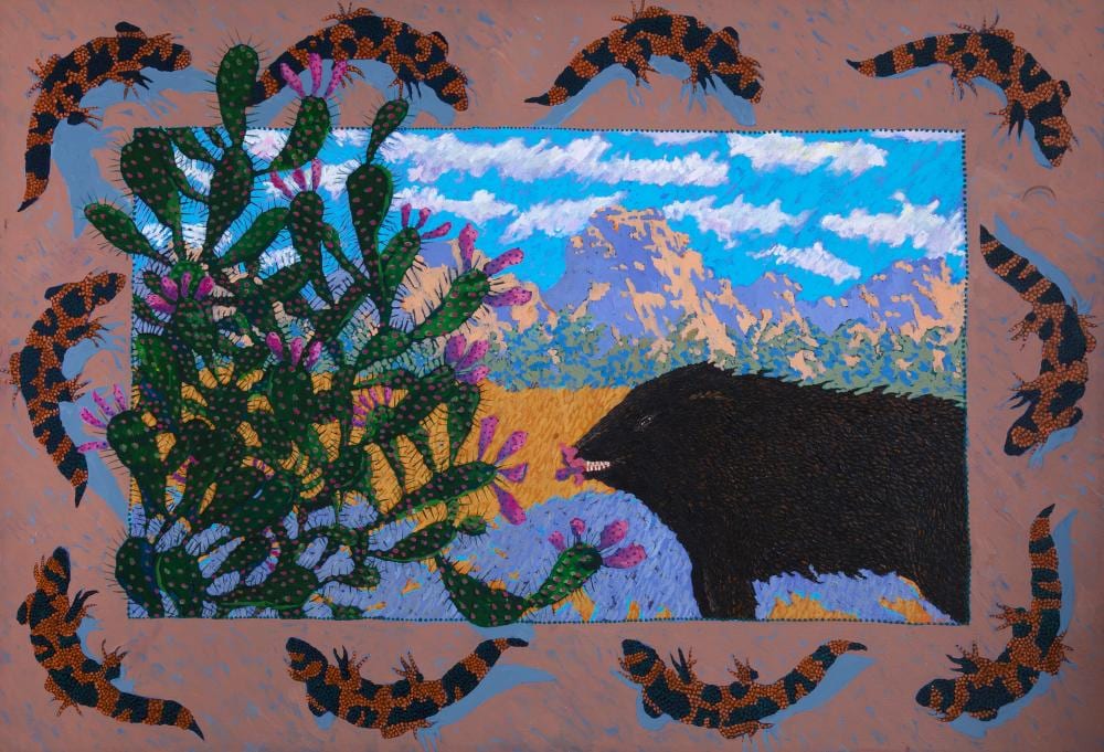Anne Coe comparable auction result: anne coe javalina heaven 1984