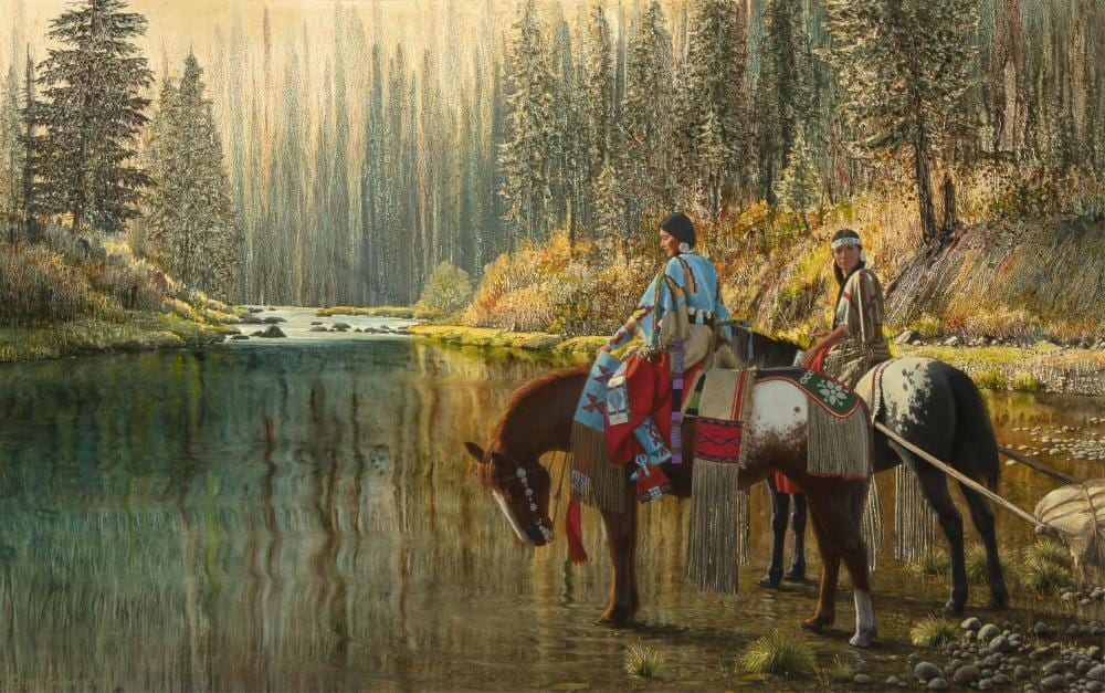 Roger Cooke comparable auction result: roger cooke nez perce crossing 1987