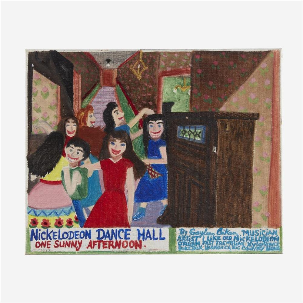 Gayleen Aiken comparable auction result: gayleen aiken american 1934 2005 nickelodeon dance hall one sunny afternoon