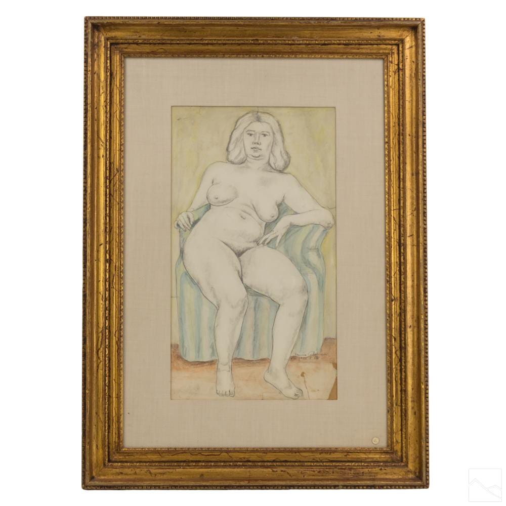 maurice glickman 1906 1981 nude female drawing · Hill Auction Gallery · 2020-11-18 Maurice Glickman comparable auction result: maurice glickman 1906 1981 nude female drawing