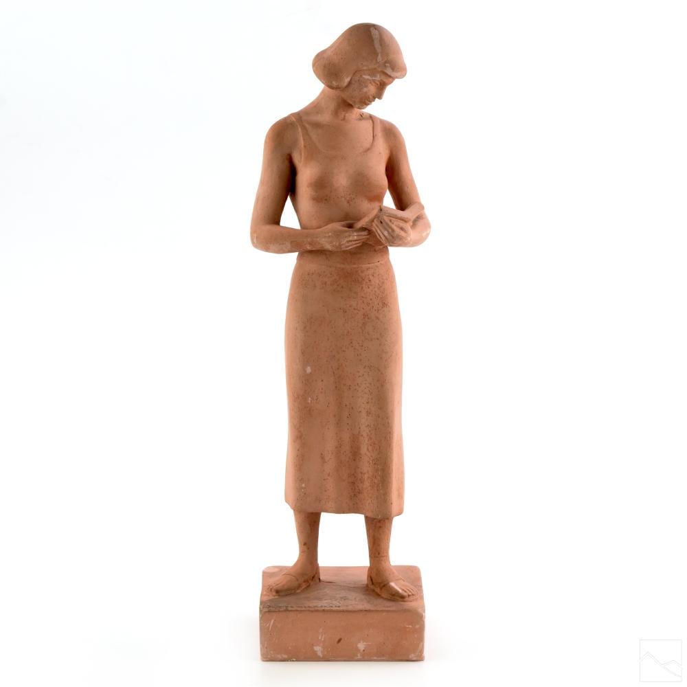 maurice glickman 1906 1981 modernist female statue · Hill Auction Gallery · 2020-11-18 Maurice Glickman comparable auction result: maurice glickman 1906 1981 modernist female statue