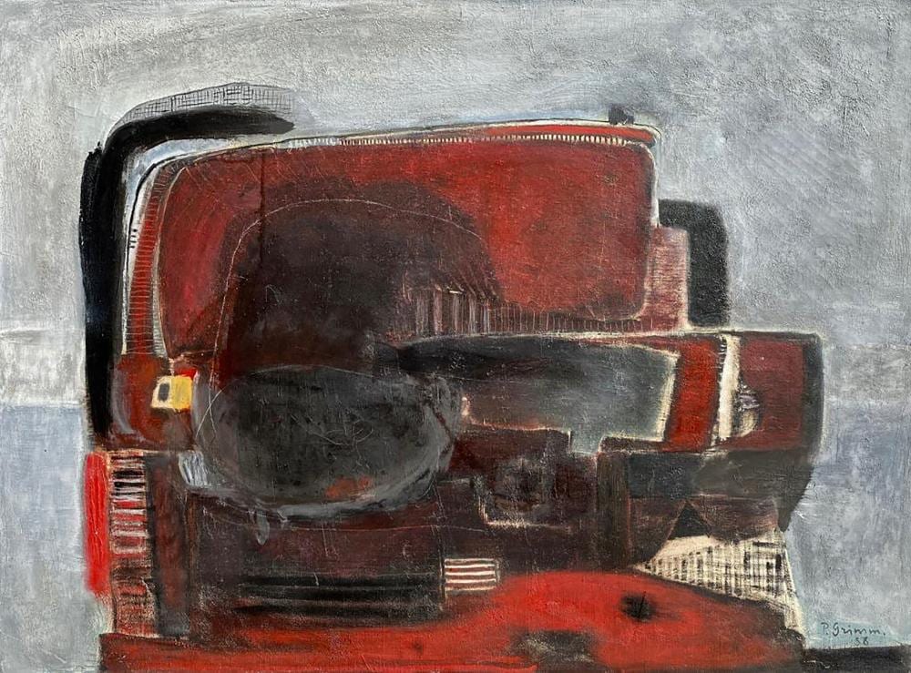 Pierre Grimm comparable auction result: pierre grimm 1898 1979 composition abstraite 1958