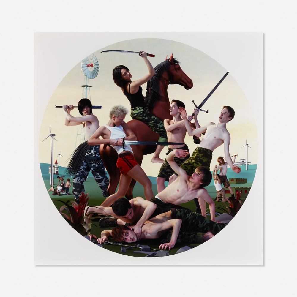 AES+F comparable auction result: aes f last riot tondo 13