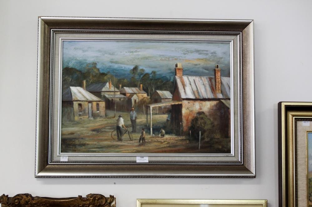 Stewart McKenzie Cullen comparable auction result: stewart mckenzie cullen 1933 australia evening at hartley oil n board signed lower right 36 5 cm x 55 cm