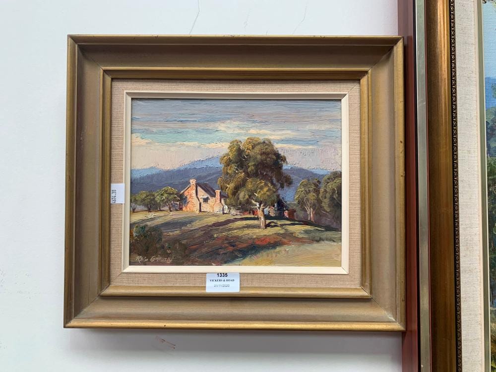 Reg Campbell comparable auction result: reg campbell afternoon light near portland oil on board signed lower left approx 19cm x 24cm