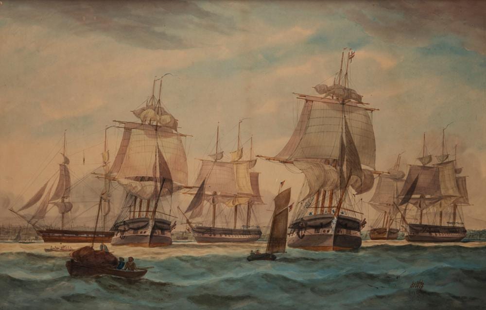 George Frederick Gregory comparable auction result: george frederick gregory 1821 1887 in the harbour 1879