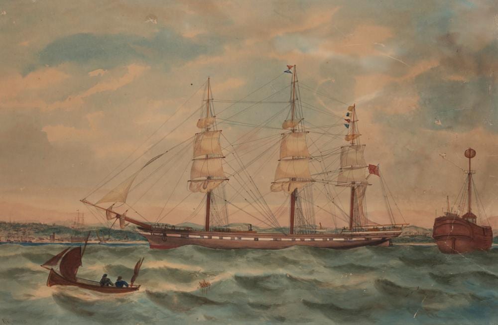 George Frederick Gregory comparable auction result: george frederick gregory 1821 1887 in the harbour 1882