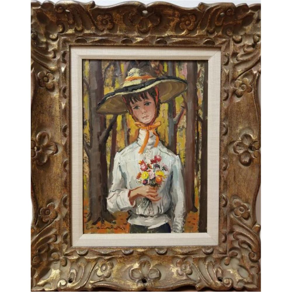 Andre Chochon comparable auction result: painting oil on board by andre chochon