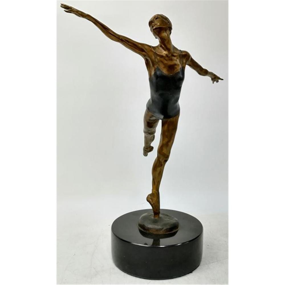 Andrew DeVries comparable auction result: bronze figure of a ballerina by andrew devries
