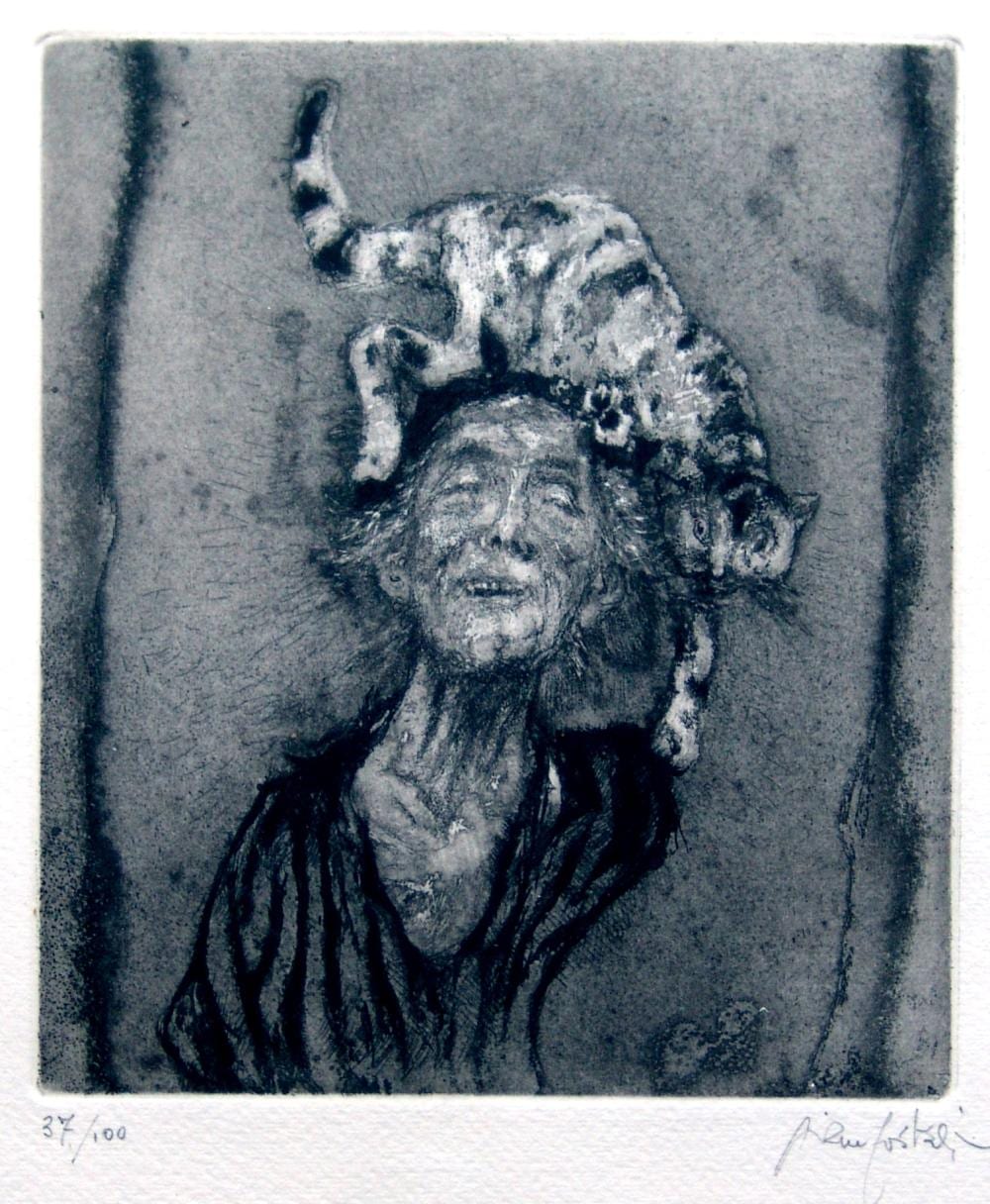 Giancarlo Vitali comparable auction result: giancarlo vitali 1929 bellano 2018 bellano italia la dama dei gatti 1986