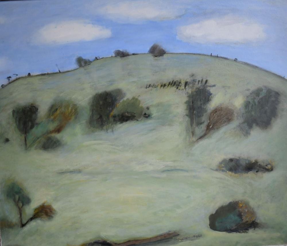 Helene Grove comparable auction result: helene grove 1946 green landscape