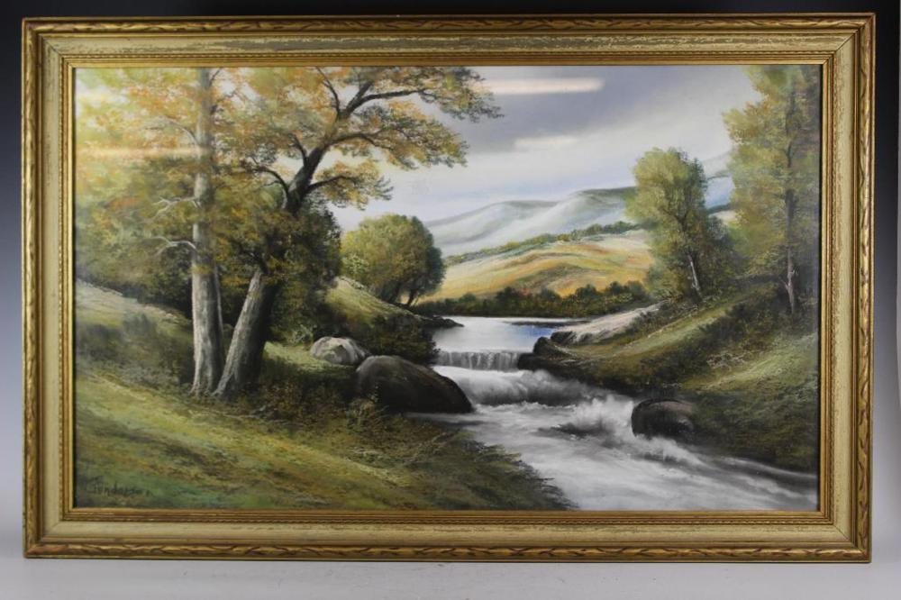 andrew gunderson 1888 1964 river landscape pastel · Premier Auction Galleries · 2020-11-15 Andrew Gunderson comparable auction result: andrew gunderson 1888 1964 river landscape pastel