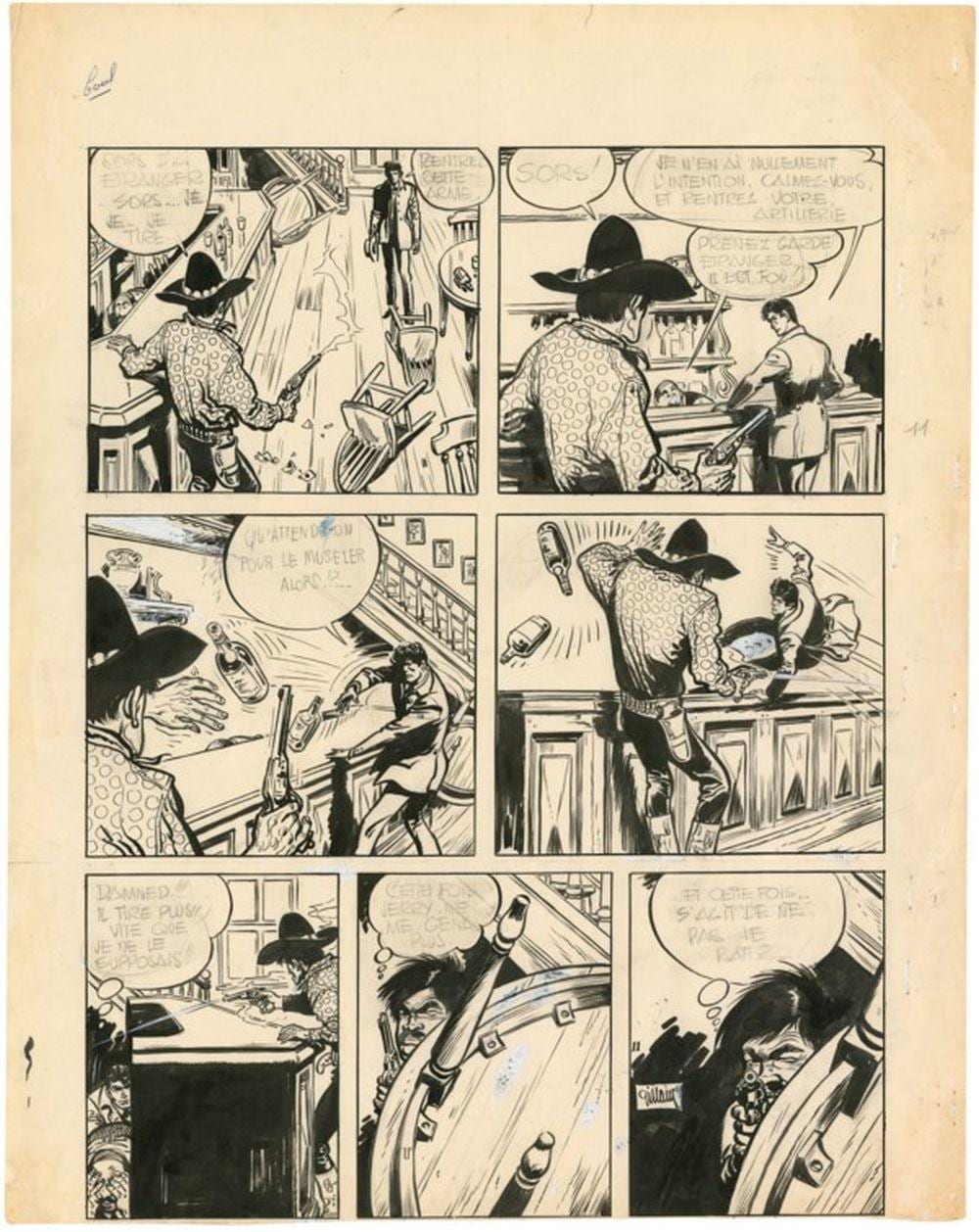 Josep Gillain comparable auction result: jij 1914 1980 jerry spring la piste du grand nordencre de chine sur pa