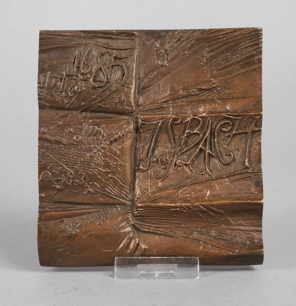 frank ruddigkeit gedenkplakette bach · Auktionshaus Mehlis GmbH · 2020-11-21 Frank Ruddigkeit comparable auction result: frank ruddigkeit gedenkplakette bach