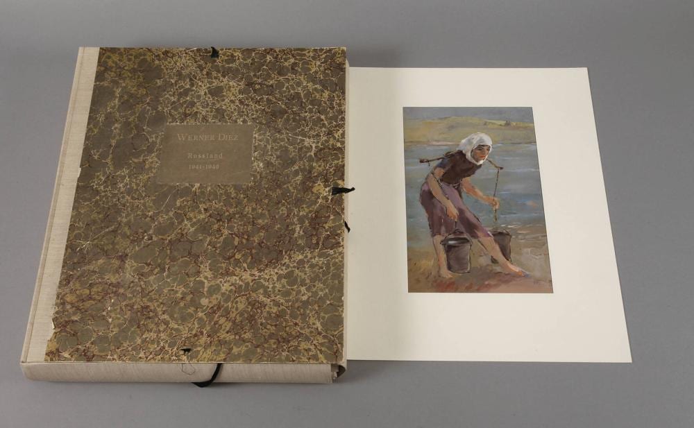 Werner Diez comparable auction result: werner diez sammlung aquarelle und zeichnungen