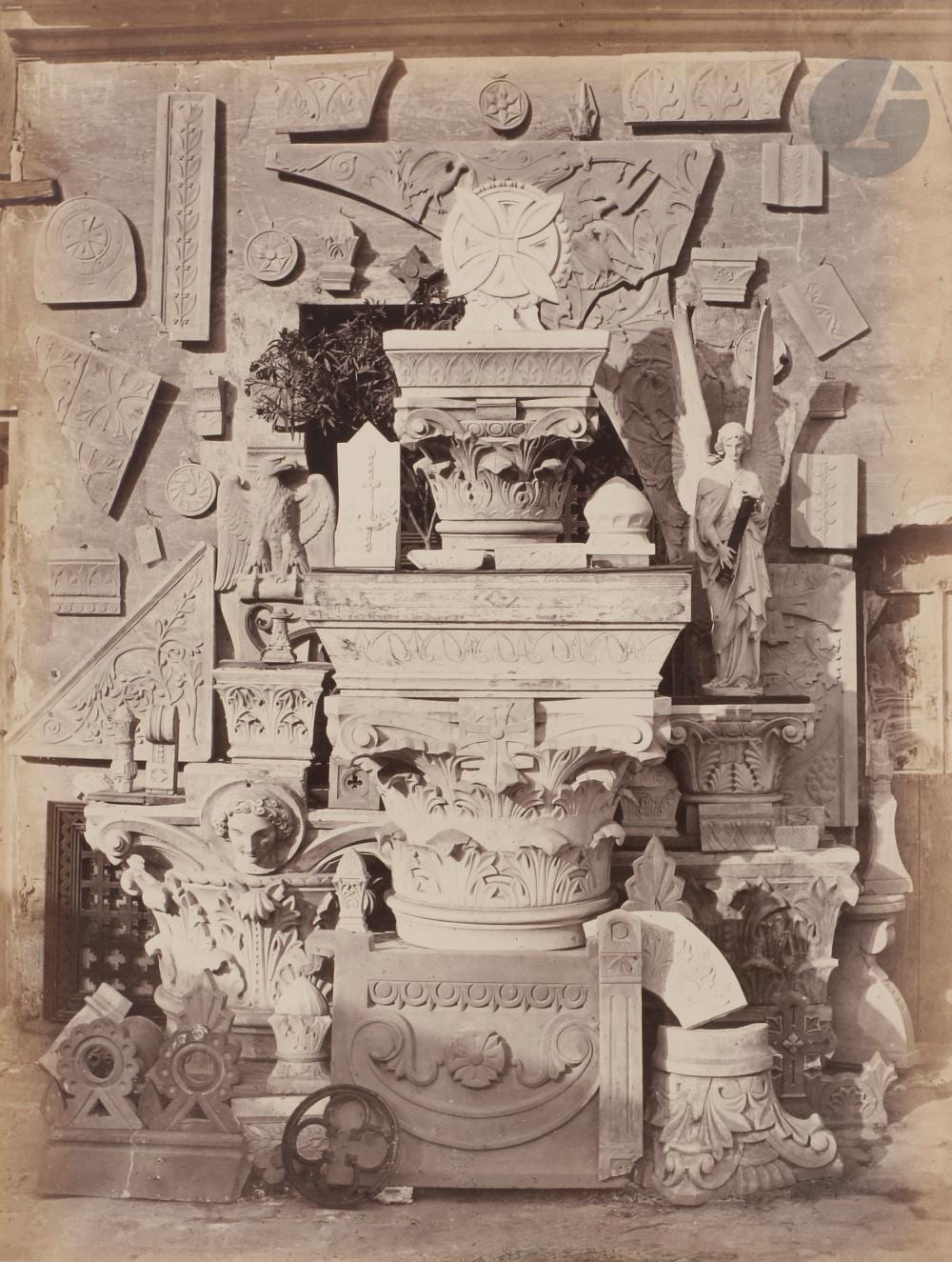 Charles Marville comparable auction result: charles marville 1816 1879 et divers glise saint pierre de montrouge paris 1874