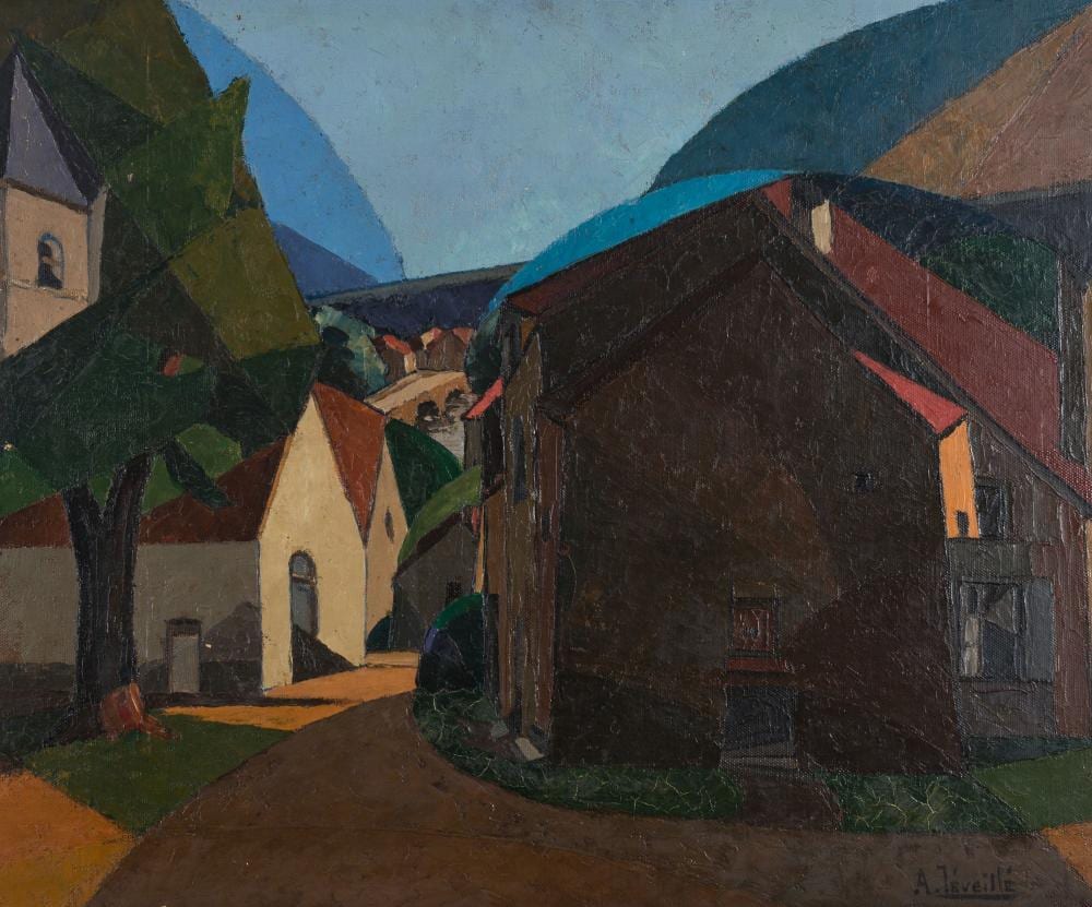 André Leveillé comparable auction result: alley in a village