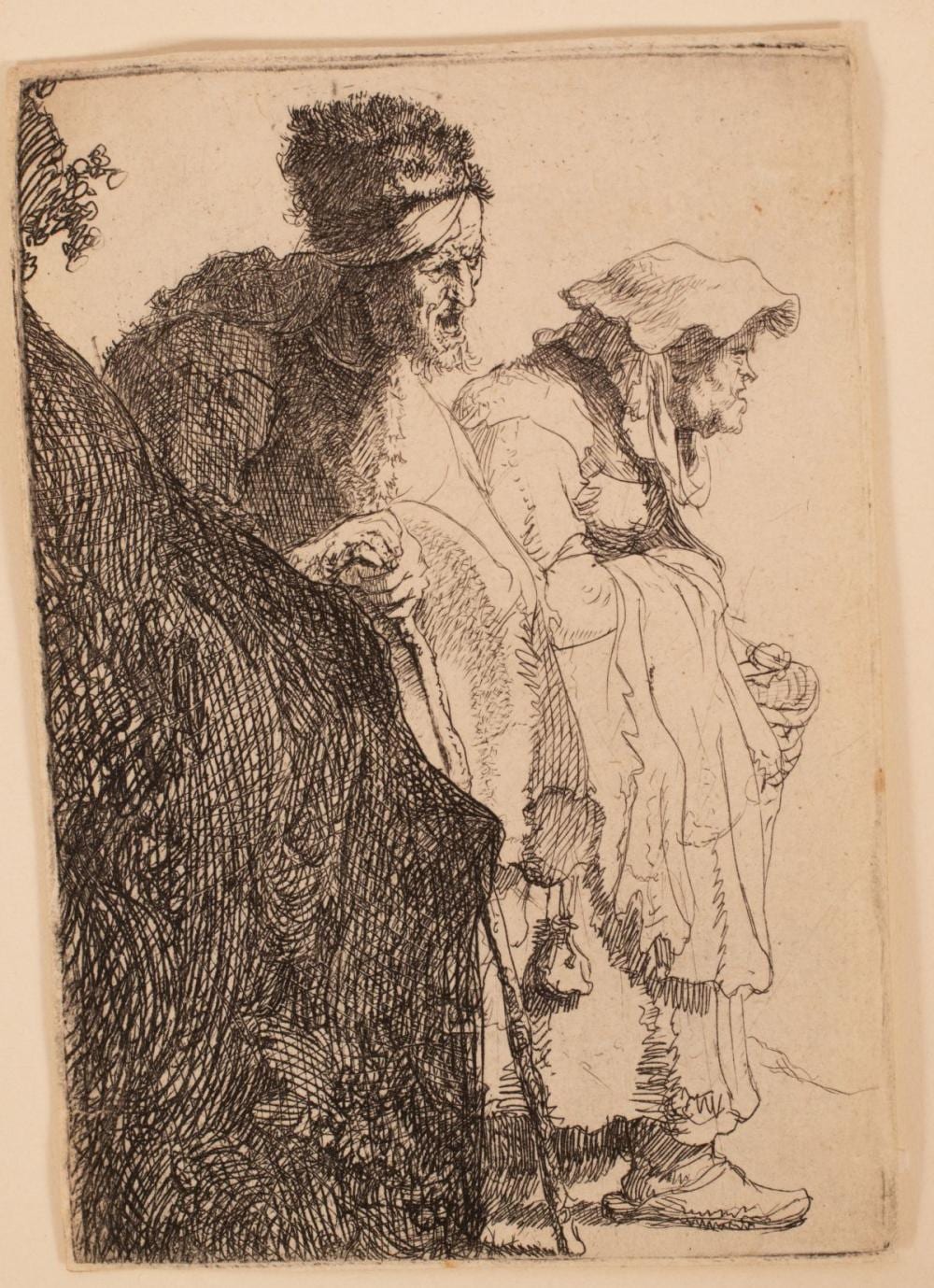 REMBRANDT VAN RIJN ETCHING AND DRYPOINT, 1630 sold by DuMouchelles, lot 1033 — auction record photograph