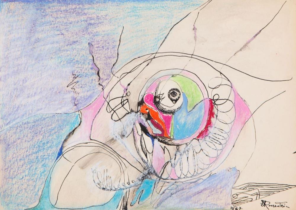 Erna Rosenstein comparable auction result: erna rosenstein 1913 2004 composition 1967