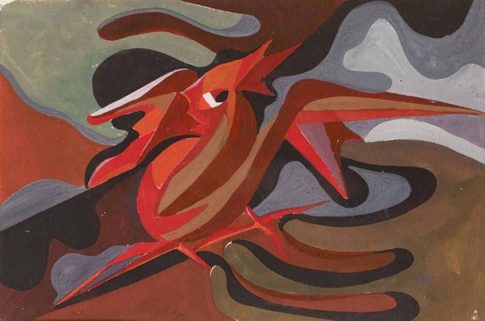 Leszek Nowosielski comparable auction result: leszek nowosielski 1918 1999 rooster