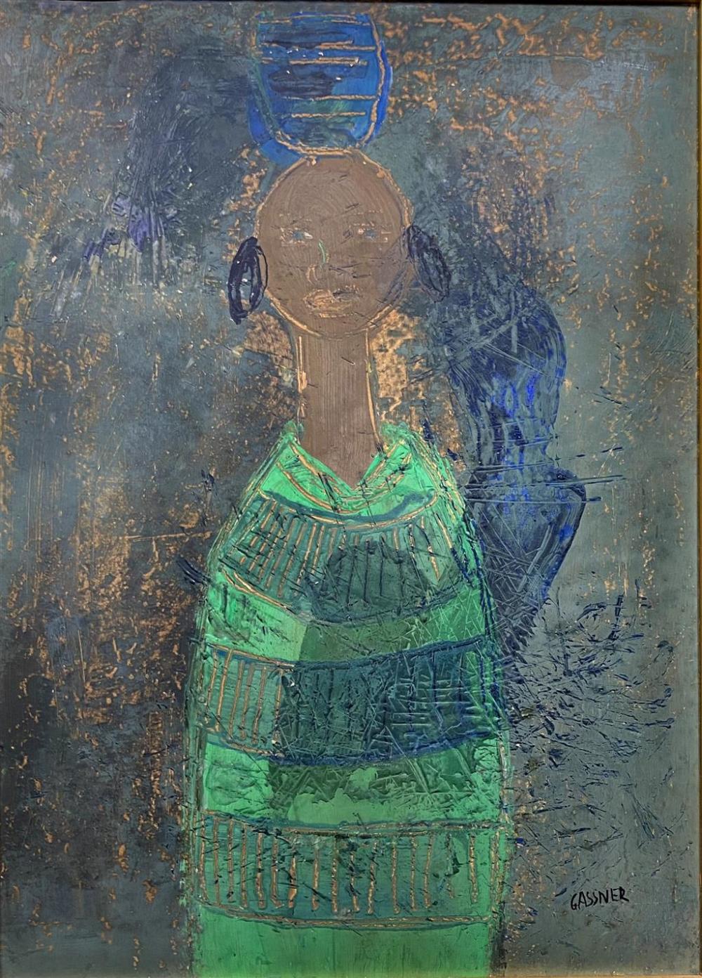Carel Antoon Gassner comparable auction result: charles gassner 1915 1977 south africa portrait oil on board
