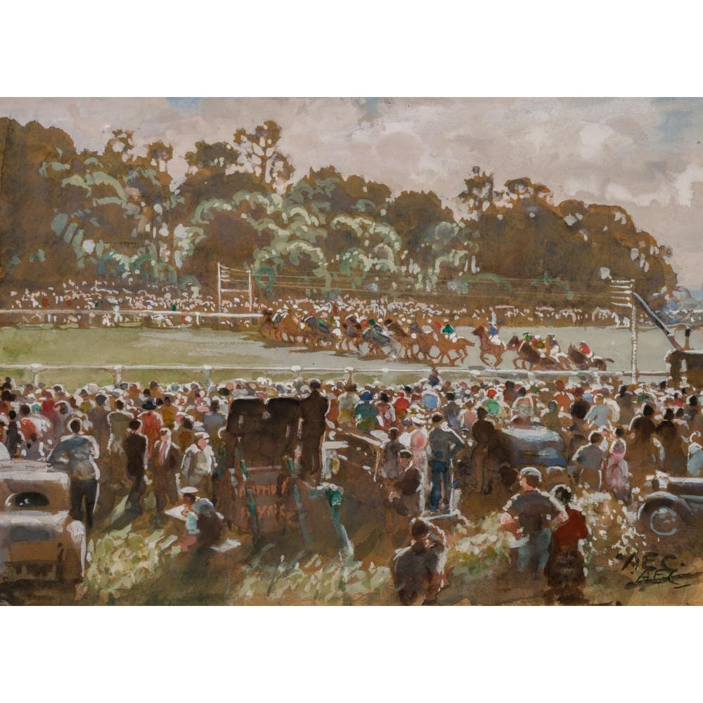 Alfred Egerton Cooper comparable auction result: alfred egerton cooper start of the epsom derby