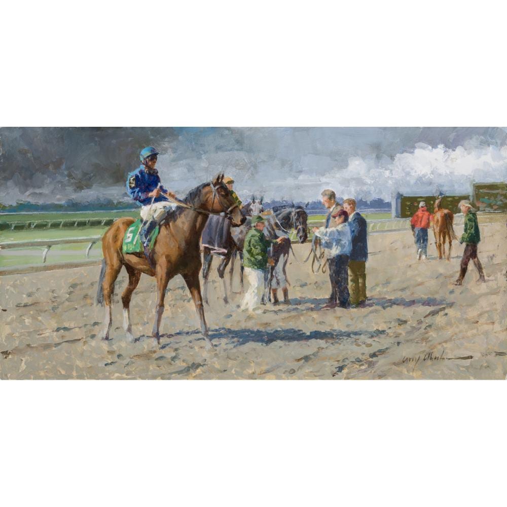larry wheeler outraced the rain · The Sporting Art Auction · 2020-11-22 Larry Wheeler comparable auction result: larry wheeler outraced the rain