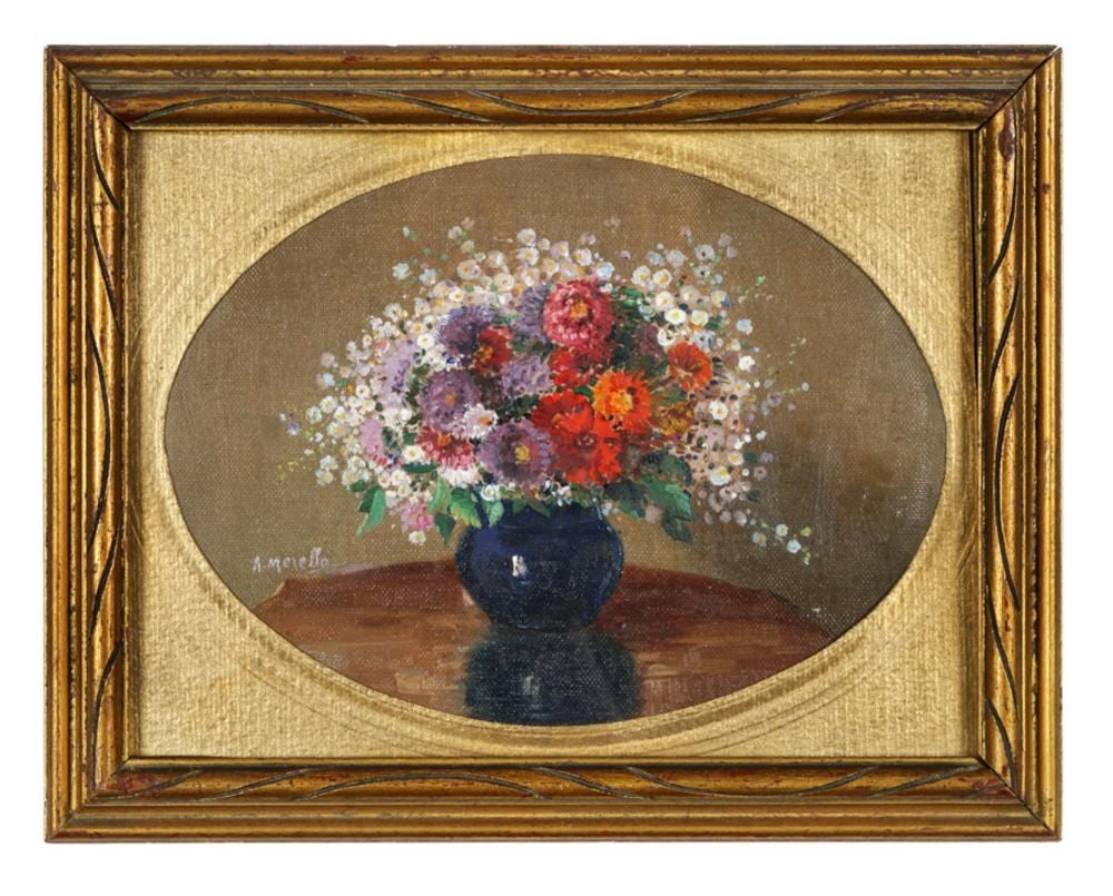 Amedeo Merello comparable auction result: amedeo merello vaso di fiori