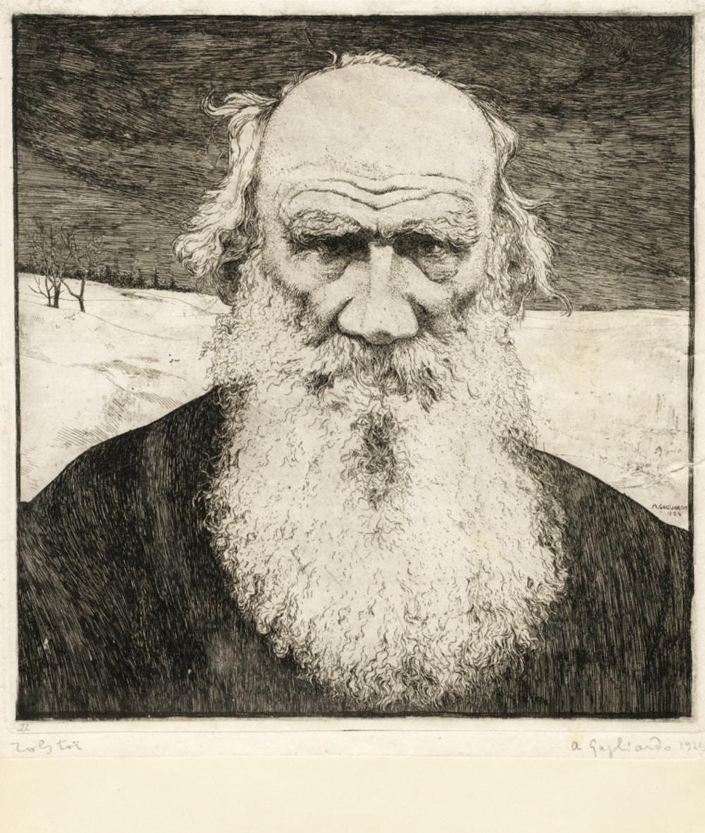 Alberto Helios Gagliardo comparable auction result: alberto helios gagliardo tolstoij 1921