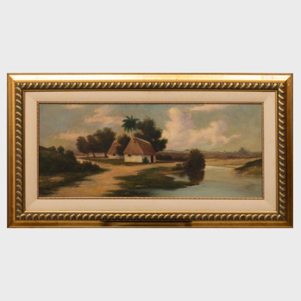 Juan Gil Garcia comparable auction result: juan gil garcia 1876 1932 thatched huts