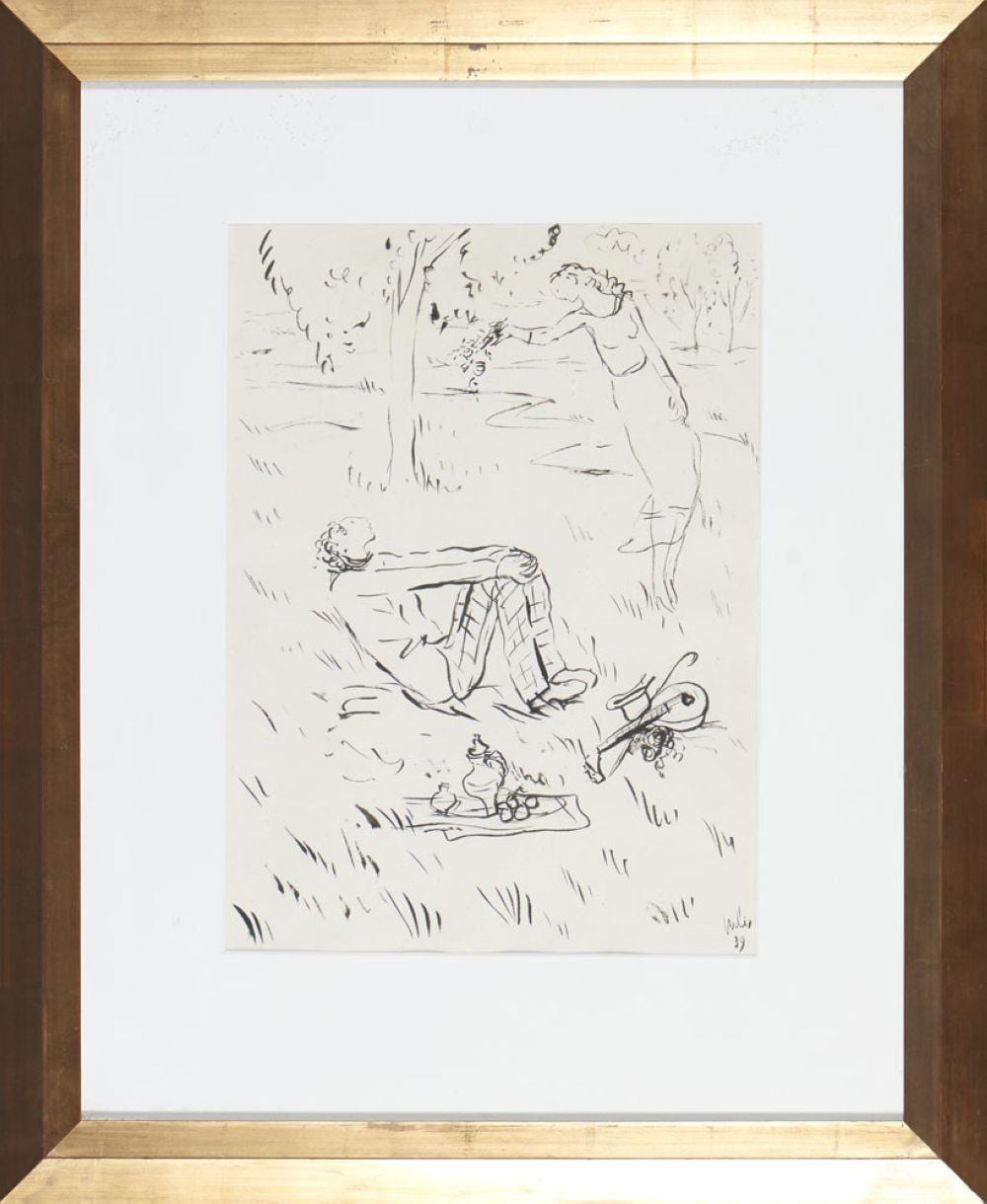 Júlio (1902) comparable auction result: j lio tinta da china s papel 45 5 x 33 cm