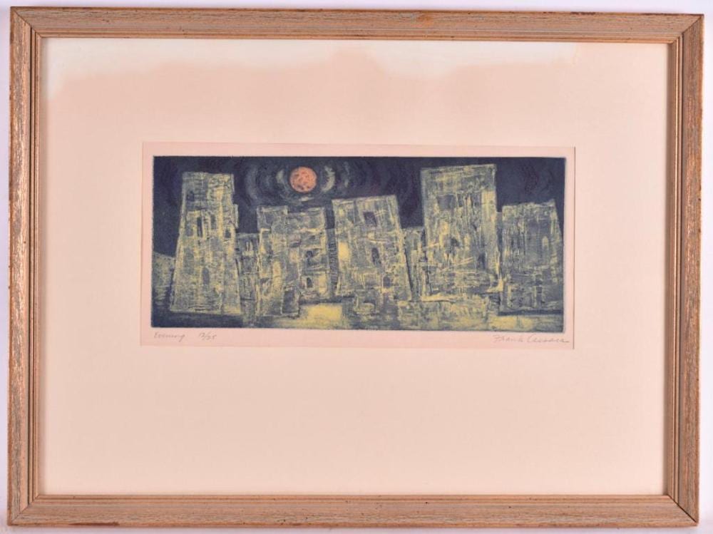 Frank Cassara comparable auction result: frank cassara evening signed print