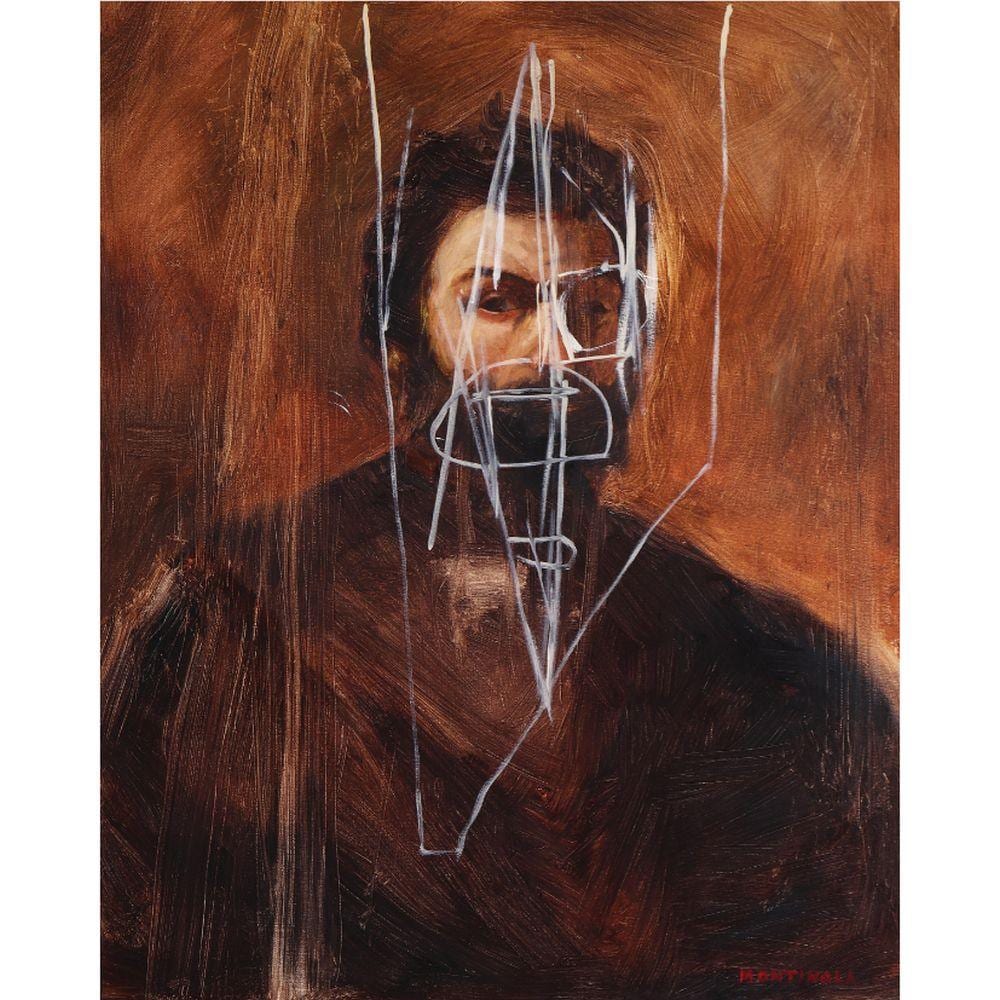 Jason Montinola comparable auction result: jason montinola b 1979 untitled portrait