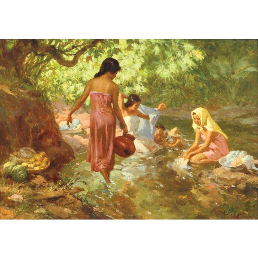 Fernando Amorsolo (1892 - 1972) - Lavanderas comparable sale