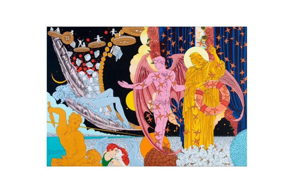 Alvaro Barrios (1945) - El Demonio mostrándole a Cristo las delicias del mundo, 1996 comparable sale
