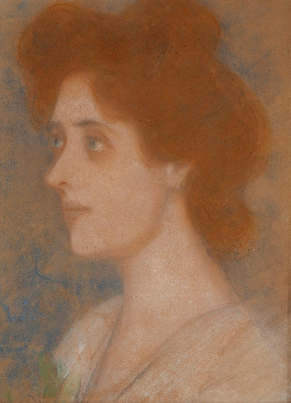 Rippl-Rónai József (1861-1927): Women with red hair in profile, 1890's comparable sale