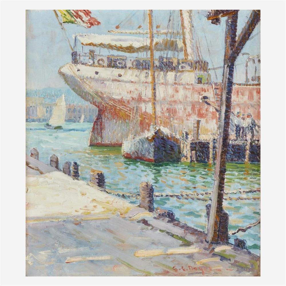 George L. Noyes comparable auction result: george l noyes american canadian 1864 1954 new england harbor