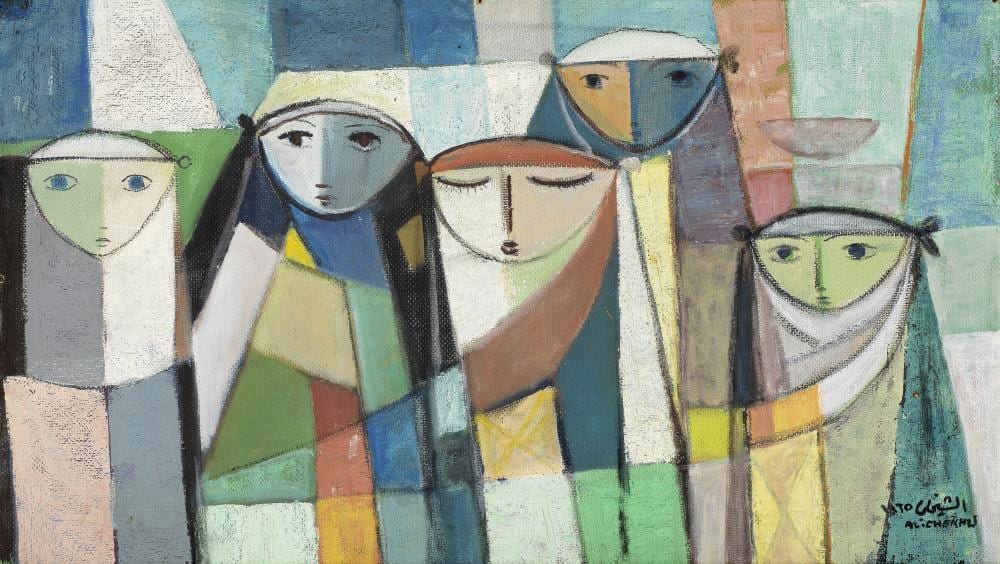 Ismael Al-Sheikhly comparable auction result: ismael al sheikhly iraq born 1924 women of baghdad