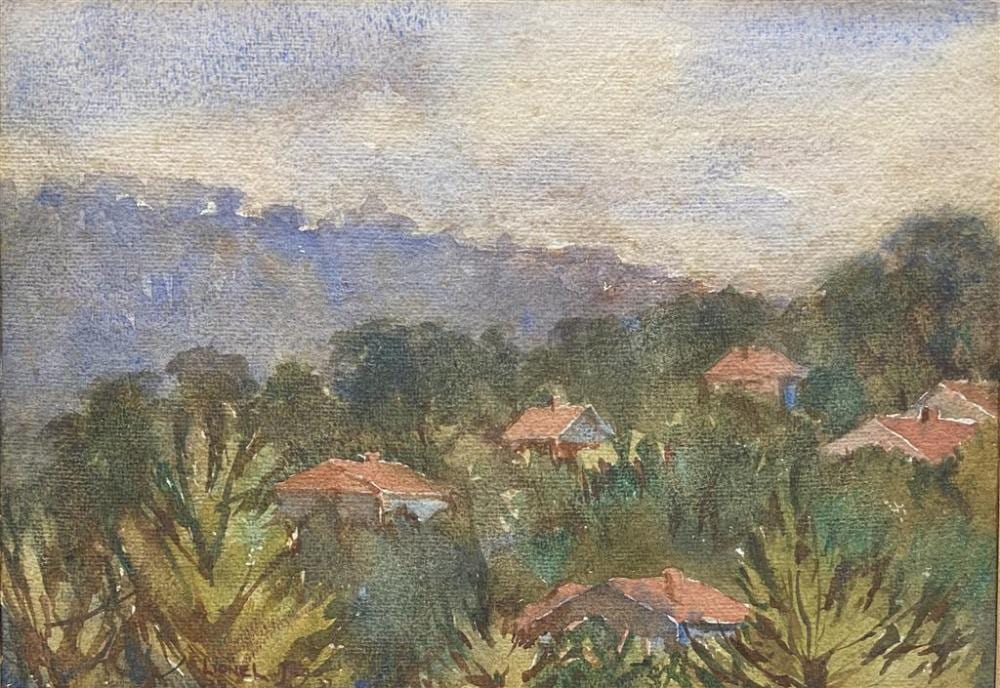lionel jago 1882 1953 suburban rooves perth 1937 watercolour · Theodore Bruce Auctioneers & Valuers · 2020-11-30 Lionel Jago comparable auction result: lionel jago 1882 1953 suburban rooves perth 1937 watercolour