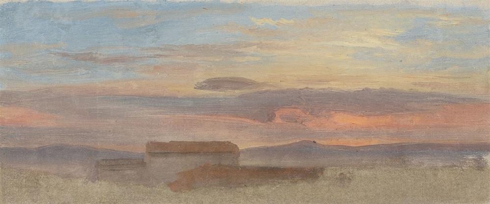 Friedrich Loos comparable auction result: friedrich loos evening cloud study