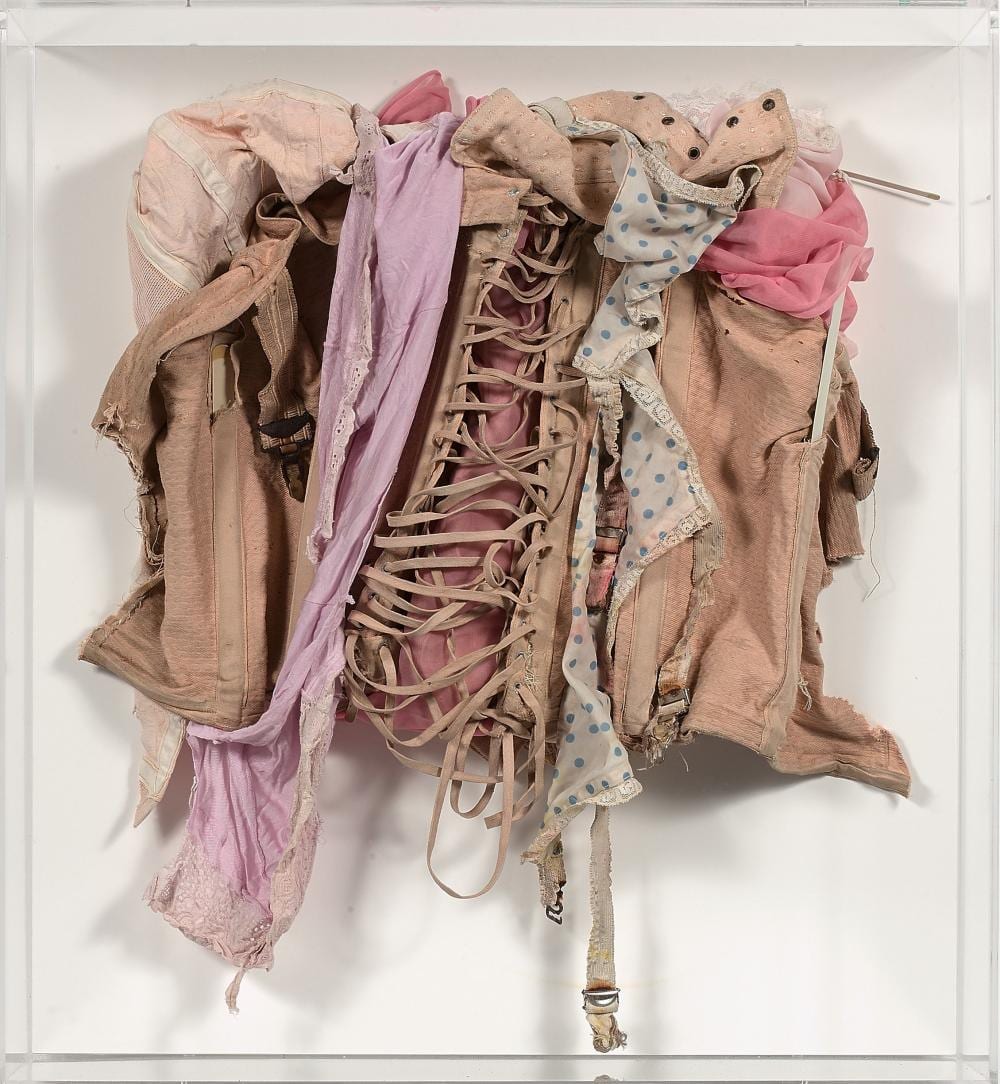 Gérard Deschamps comparable auction result: g rard deschamps n en 1937 elle a degaine trop vite 1960 sous v tements f minins sur panneau