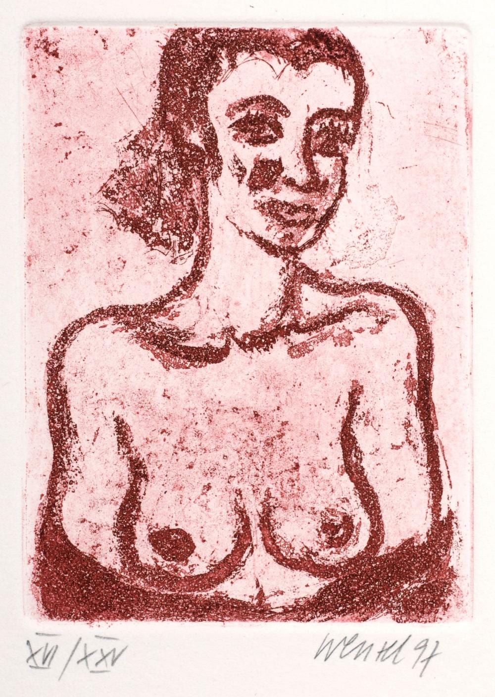 Jurgen Wenzel comparable auction result: juergen wenzel der akt 1997
