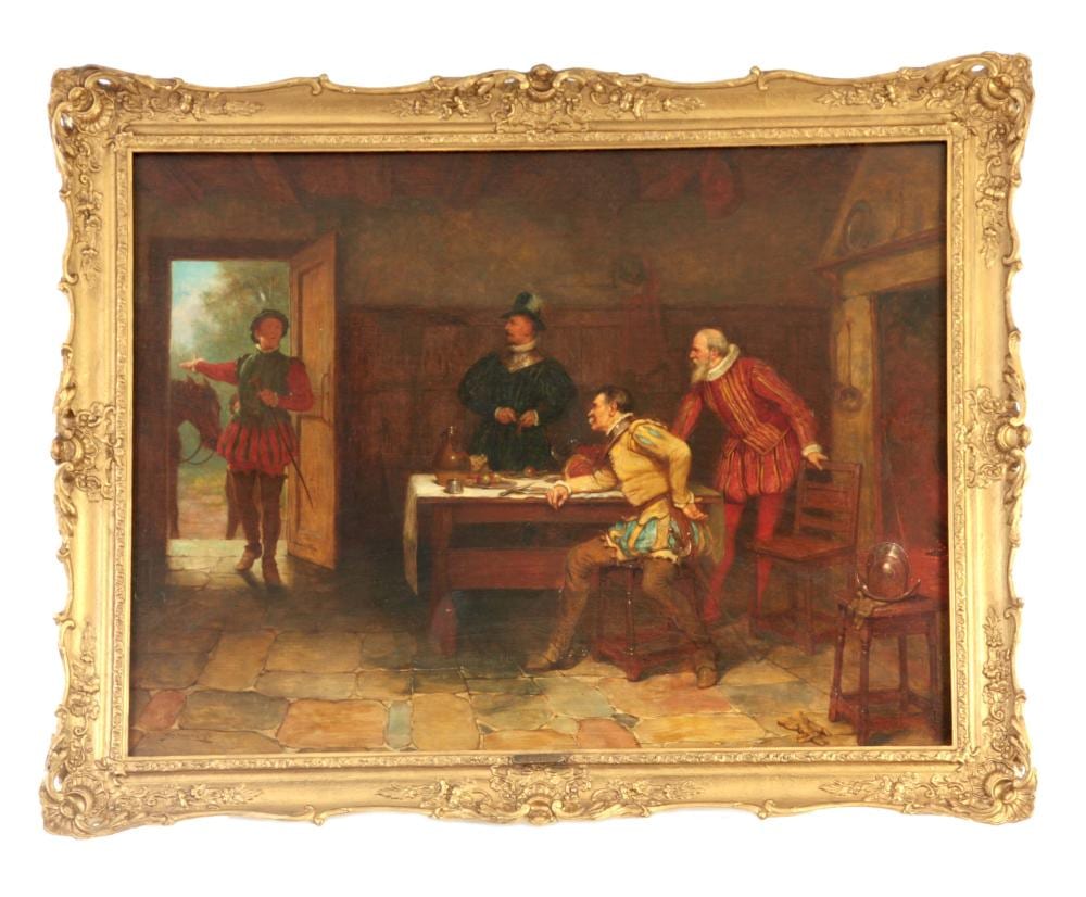 Stephen (1890) Lewin comparable auction result: stephen lewin act 1880 1910 oil on canvas interi