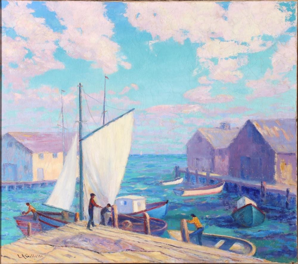 lester a gillette 1855 1940 oil on canvas · Dirk Soulis Auctions · 2020-12-04 Lester A. Gillette comparable auction result: lester a gillette 1855 1940 oil on canvas