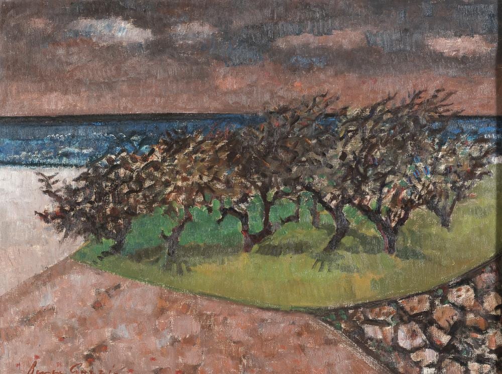 Virgilio Guzzi comparable auction result: painting by virgilio guzzi
