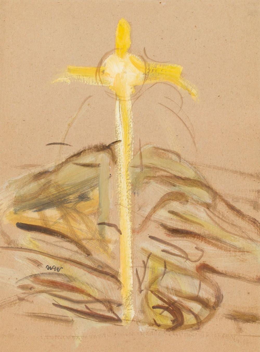 Wojciech Weiss comparable auction result: wojciech weiss 1875 1950 a study for a painting promienny zachod slonca 1900