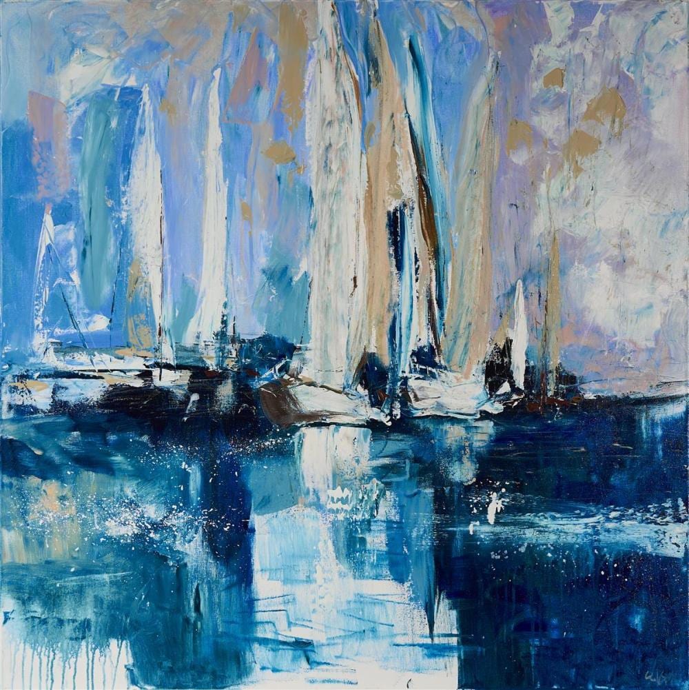 Cheryl Cusick comparable auction result: cheryl cusick still sailing 101 5 x 101 5 cm