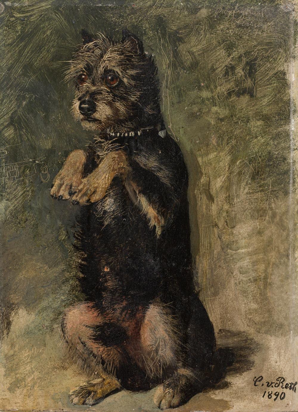 Caspar von Reth comparable auction result: caspar von reth ein hund macht m nnchen